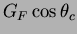 $\displaystyle G_F \cos \theta_c$