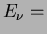 $E_\nu =$