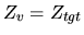 $Z_v = Z_{tgt}$